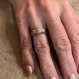 10k Rose Gold with diamonds